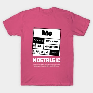 Nostalgic Graphic Female T-Shirt